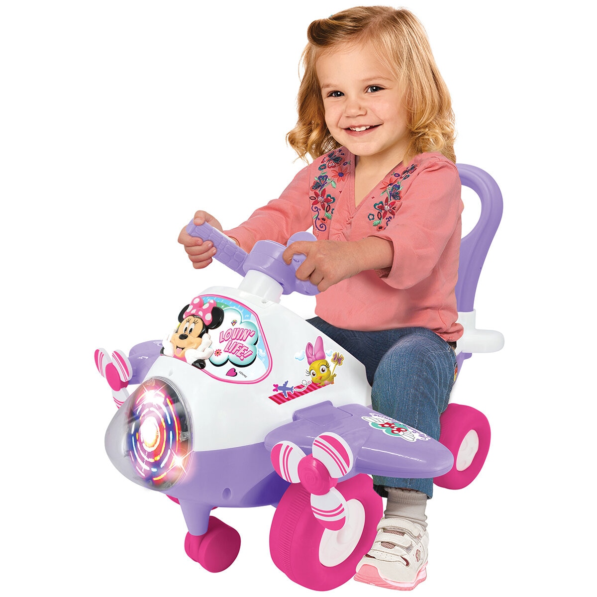 Disney Lights and Sounds Spinning Lights Plane Ride On Minnie