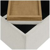 Henredon Sona Fabric Storage Ottoman with Reversible Wood Tray Tops