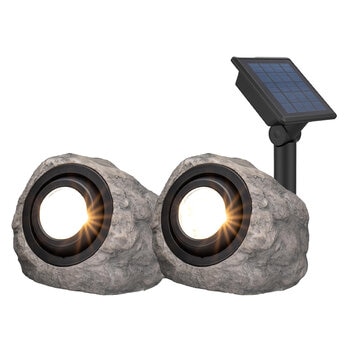 Solar LED Rock Spotlight 2 Pack