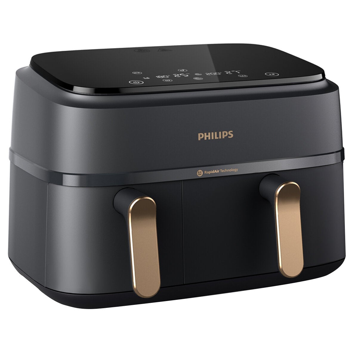 Philips 3000 Series 9L Dual Basket Air Fryer XXL Black NA352/00