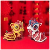 Set of 2 Dancing Lions