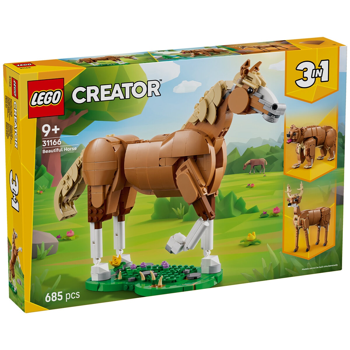 LEGO Creator 3in1 Beautiful Horse Toy 31166/