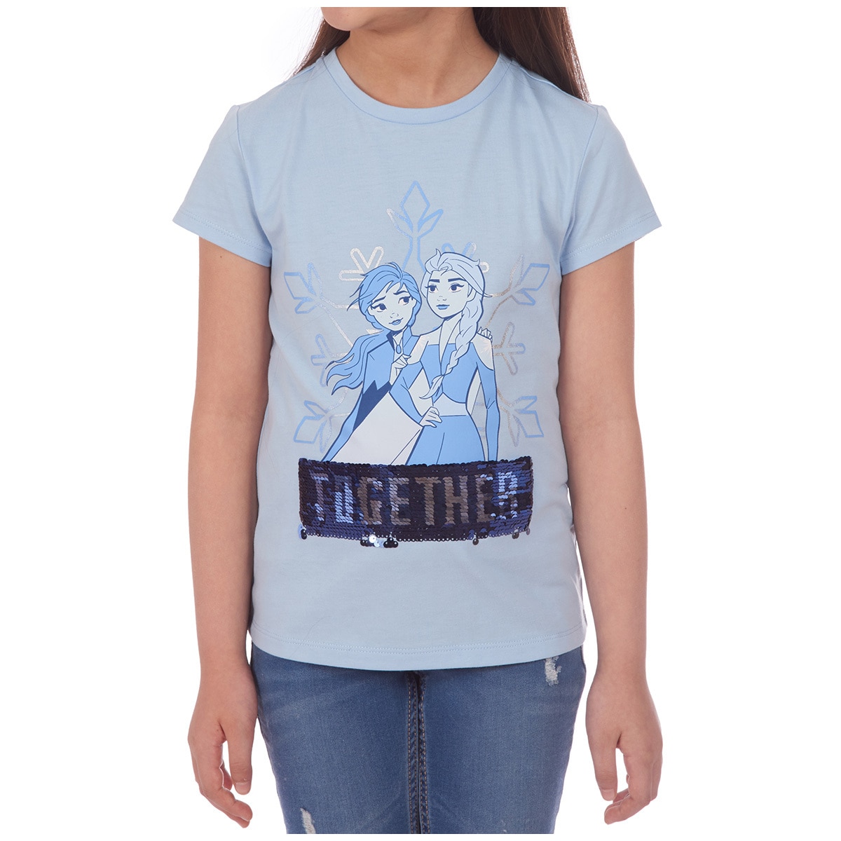 Characters Kids' Sequin Flip Tee 2 pack - Frozen