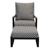 Moran Ohio Accent Chair and Ottoman, Tilba Mineral Fabric