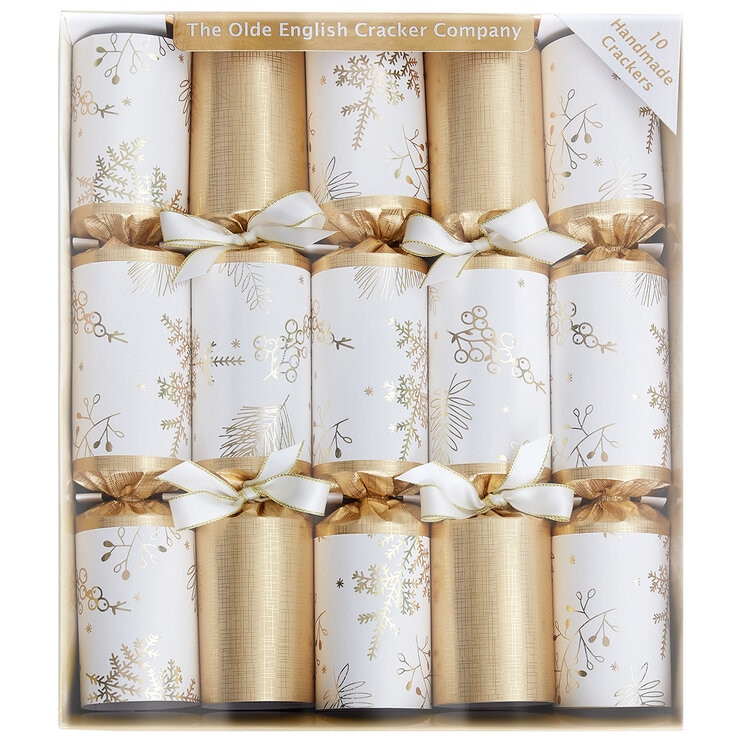 The Olde English Cracker Company Christmas Crackers 10 Pack Gold The Olde English Cracker Company Christmas Crackers 10 Pack Gold