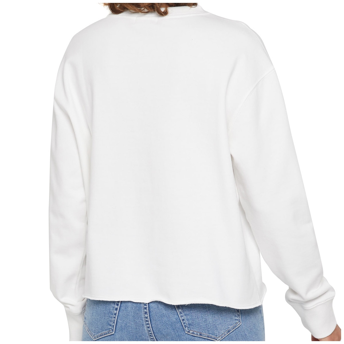 Jag Logo Crew Sweater - White