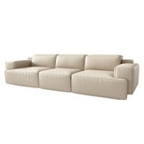 Valencia Valentina Leather Reclining Lounge 3 Seater Beige Color