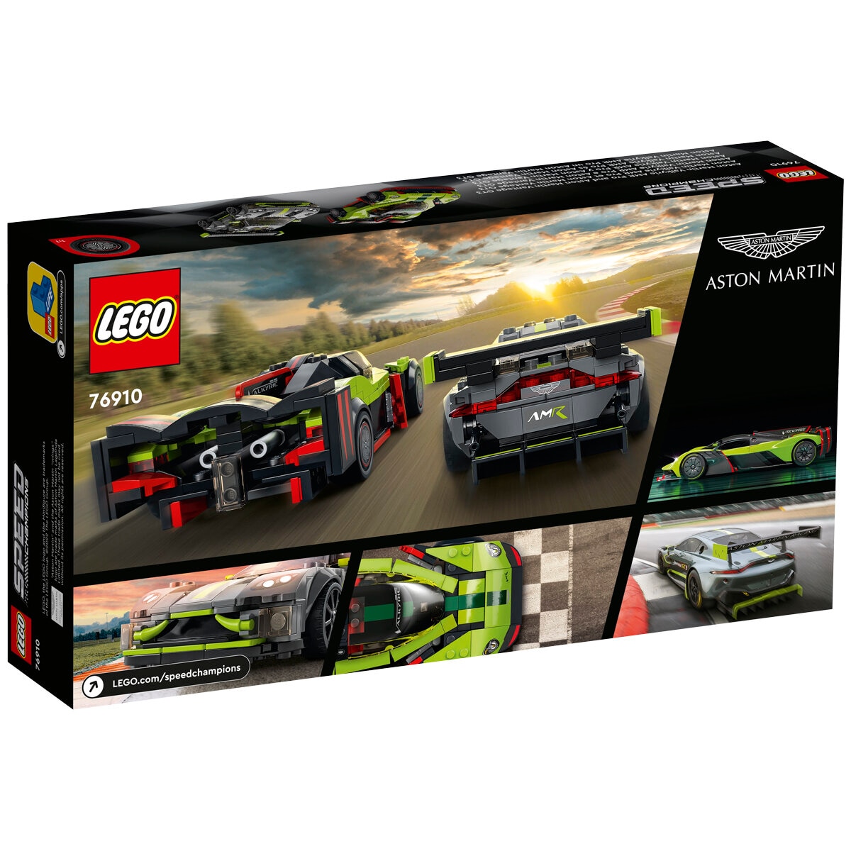 LEGO Aston Martin Valkyrie AMR Pro and Aston Martin Vantage GT3 76910