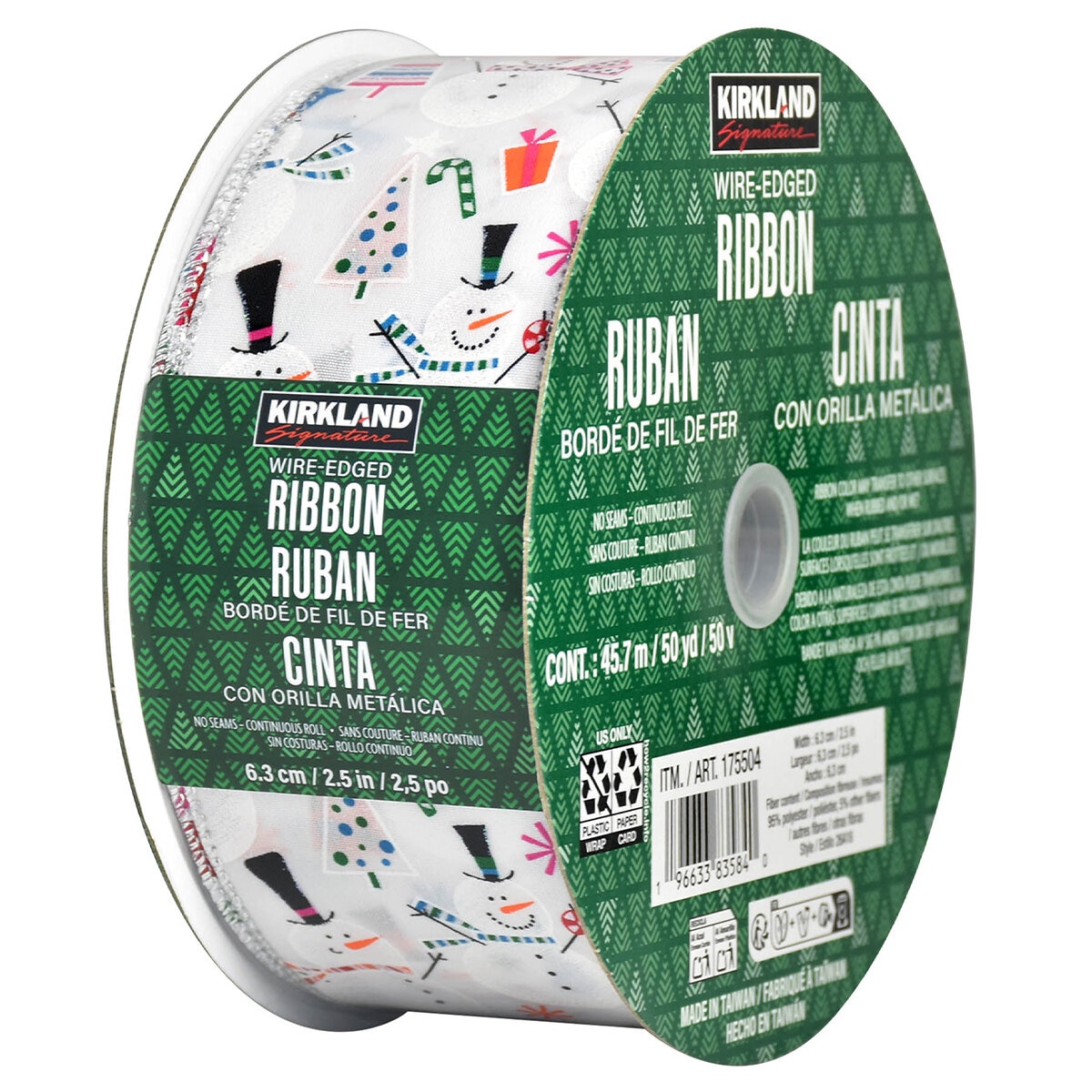 175504 Kirkland Signature Wire Edged Ribbon/