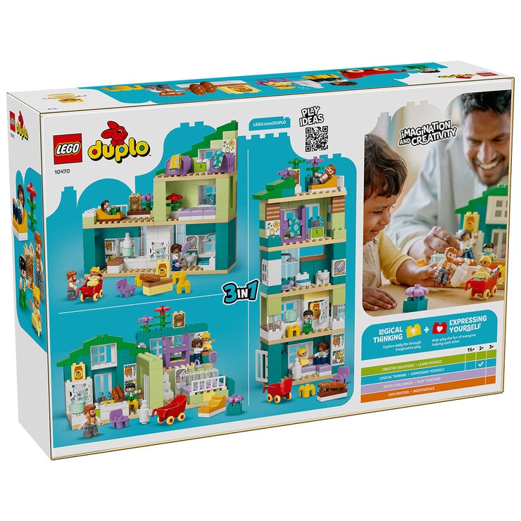 LEGO DUPLO 3 In 1 Modern Family House With Figures 10470