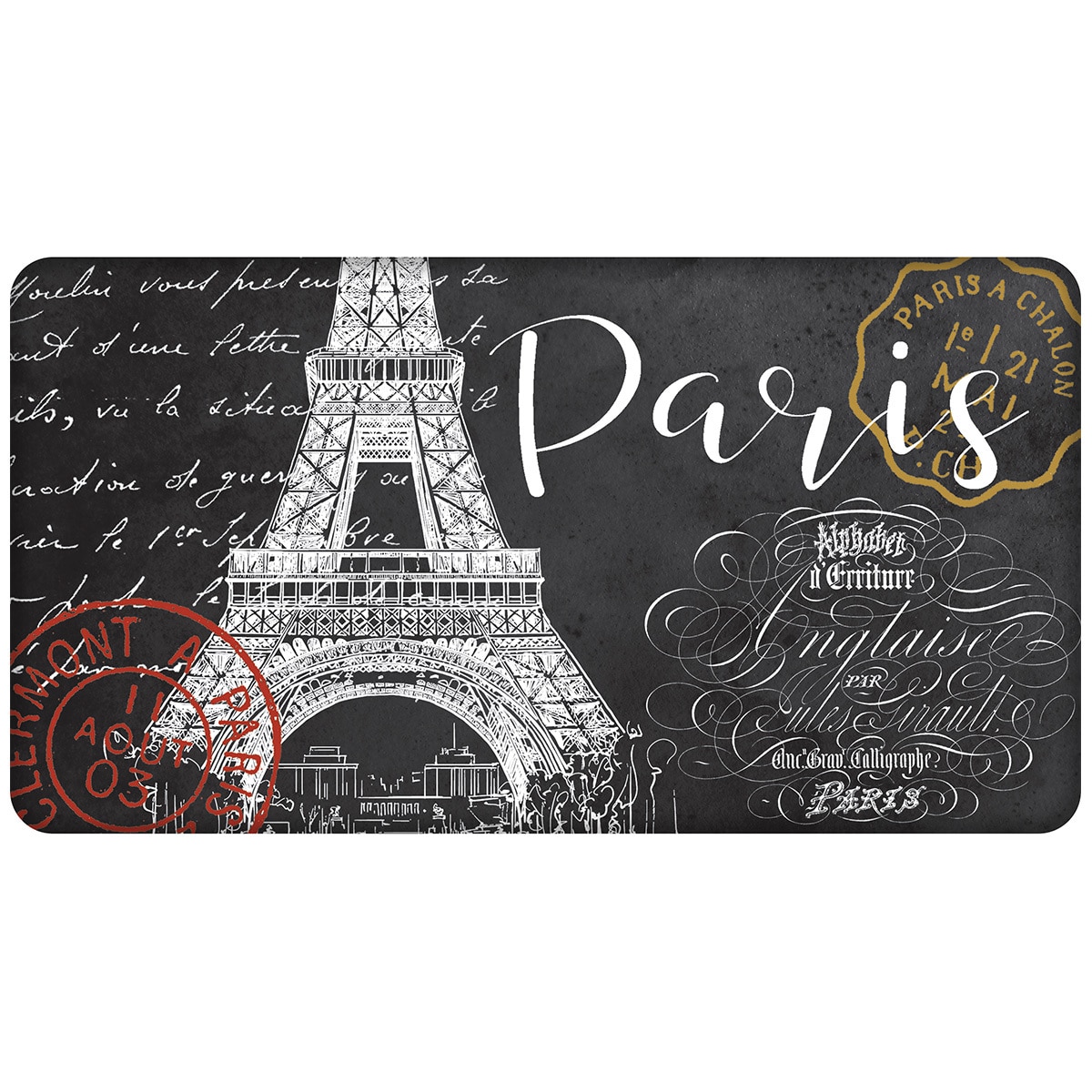 Comfort Chef Beveled Kitchen Mat - Paris