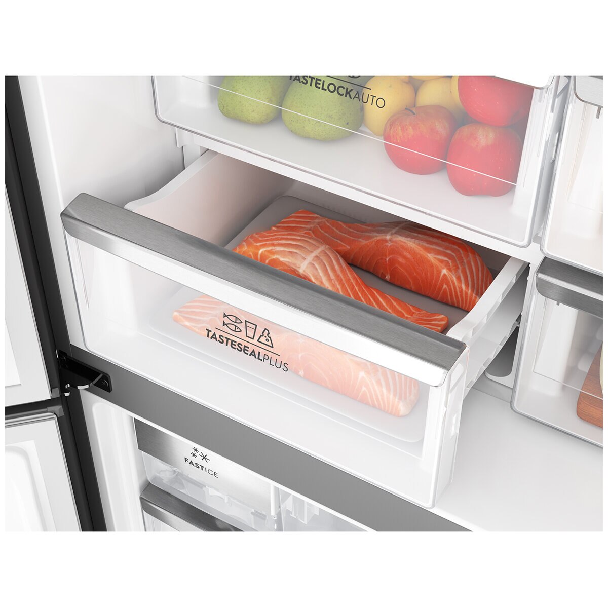Electrolux 562L French Quad Door Fridge Matte Black EQE5657BA Electrolux 562L French Quad Door Fridge Matte Black EQE5657BA