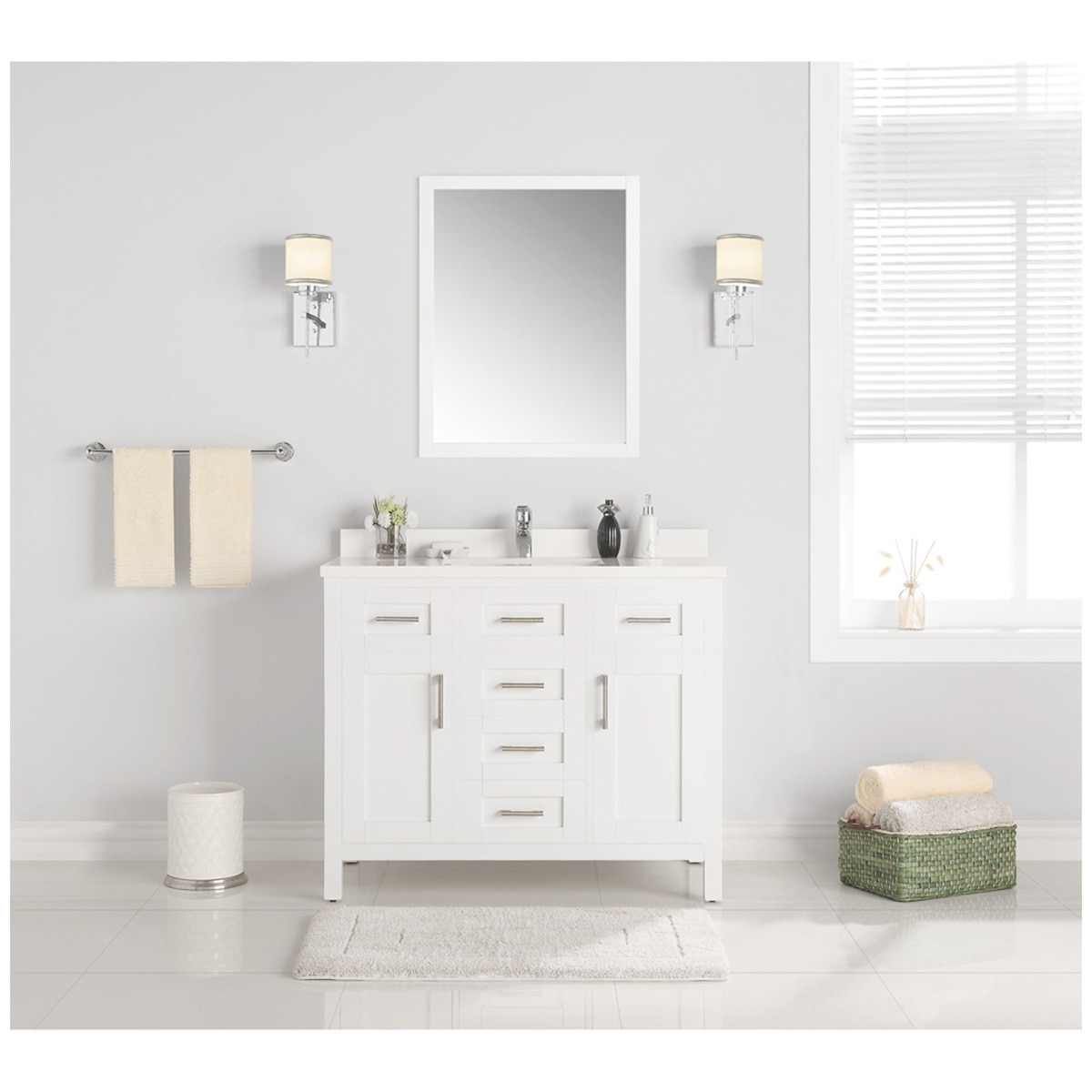 OVE Lakeview 1067mm White Vanity Costco Australia
