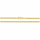 18KT Yellow Gold Hollow Rope Bracelet 2g