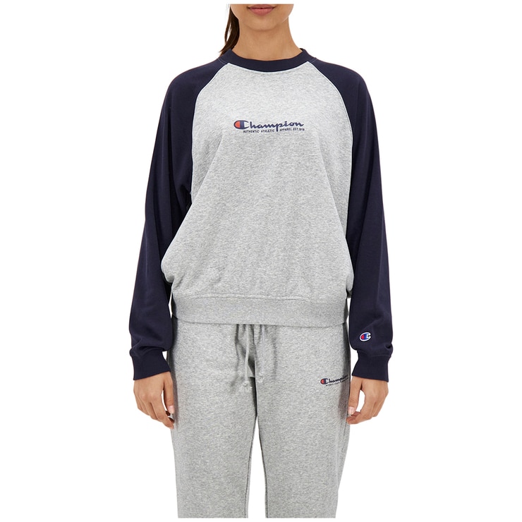 Champion Women's French Terry Crew Jumper Oxford Heather Costco Australia