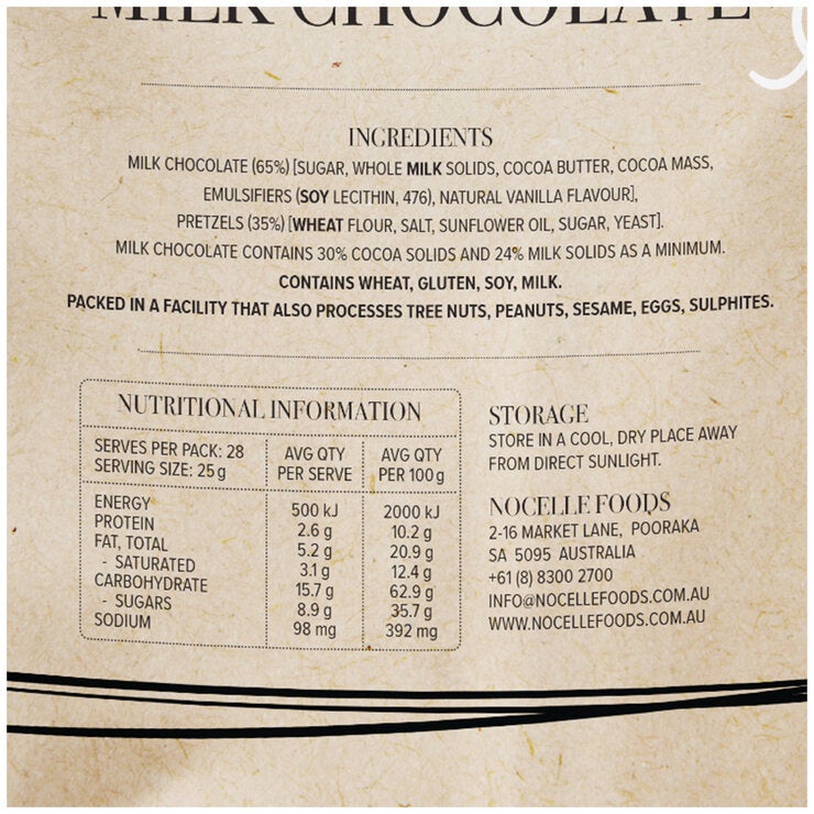 Biancos Chocolate Pretzels 700g