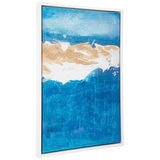 Cafe Lighting and Living Drifting Blues Enhanced Canvas Print Blue
