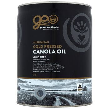 Good Earth Cold Press Canola Oil 20L