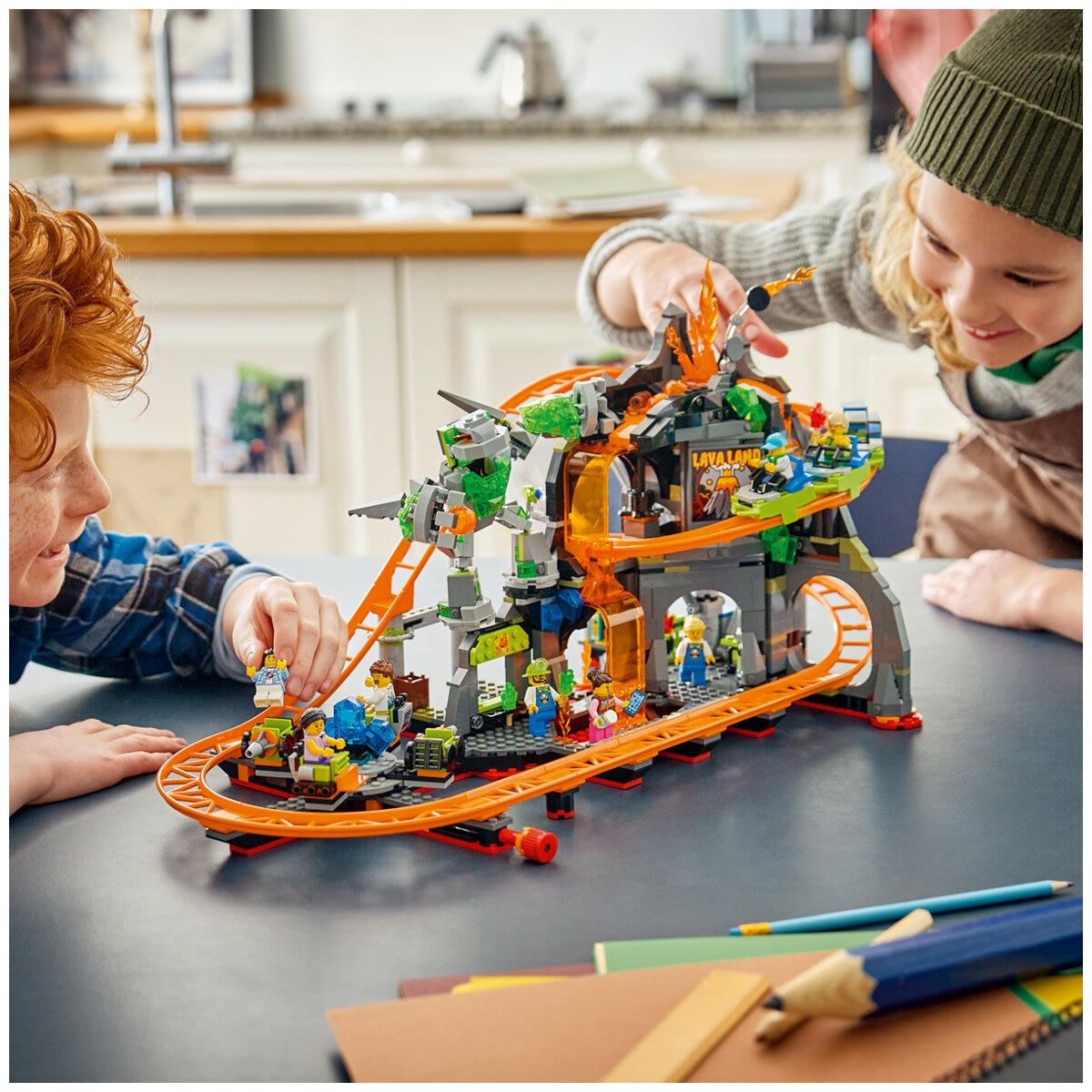 LEGO City Lava Land Roller Coaster Park Building Set 60501 LEGO City Lava Land Roller Coaster Park Building Set 60501