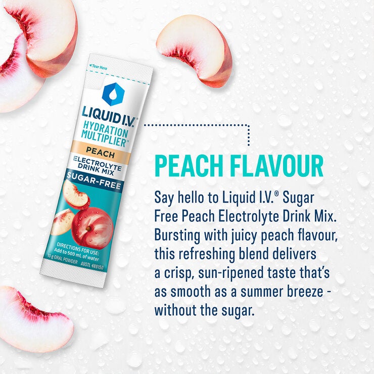 Liquid I.V. Hydration Multiplier Sugar Free Peach 30CT Liquid I.V. Hydration Multiplier Sugar Free Peach 30CT