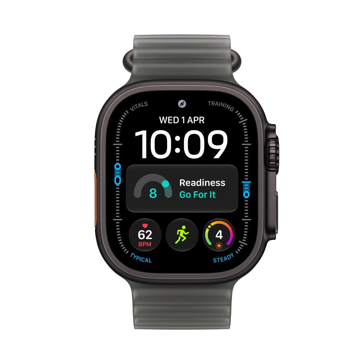 Apple Watch Ultra 4 GPS + Cellular 49mm Black Titanium Case with Translucent Black Ocean Band Apple Watch Ultra 4 GPS + Cellular 49mm Black Titanium Case with Translucent Black Ocean Band