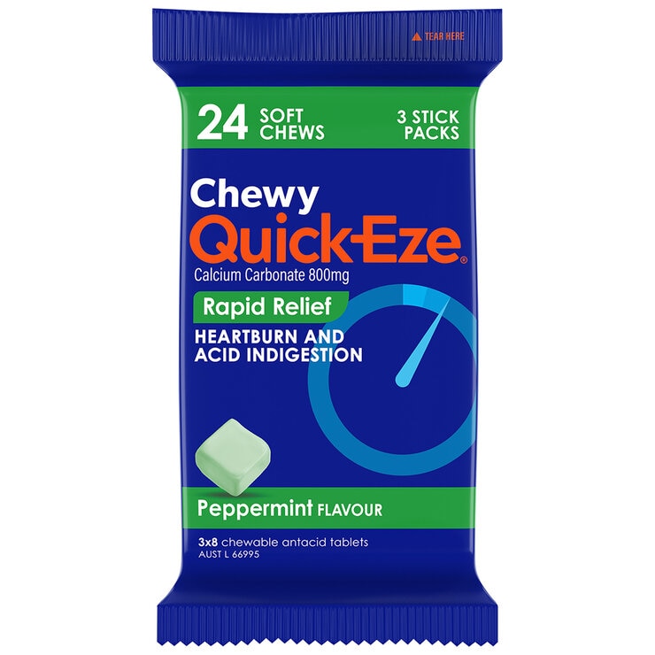 Quick Eze Chewy Peppermint 6 x 24 Pack