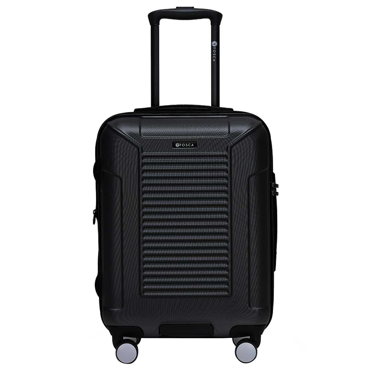 Tosca Matrix Range 3 Piece Luggage Set Black