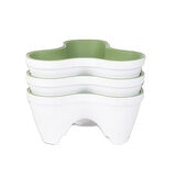 keter Ivy Planters White Green Set 3 Piece