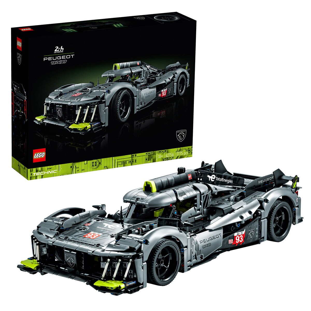 LEGO Peugeot 9X8 24H Le Mans Hybrid Hypercar 42156