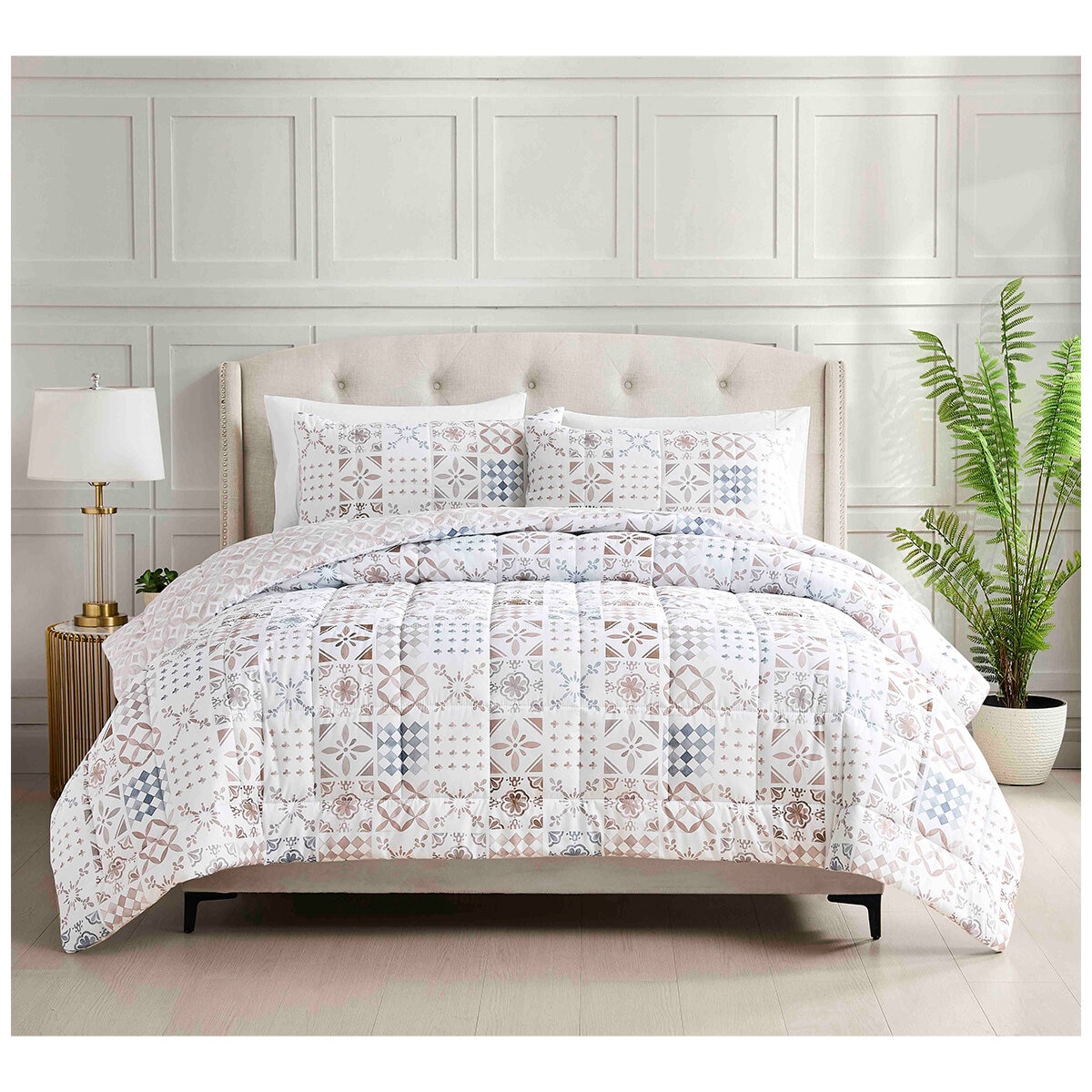 Istoria Home Quilted Comforter Queen 3 Piece Set