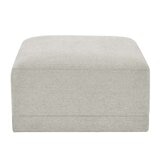 Thomasville 6PC Fabric Modular Sectional with Ottoman Light Grey