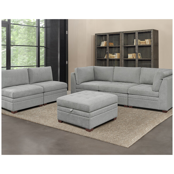 Thomasville 6 Piece Modular Fabric Sectional Thomasville 6 Piece Modular Fabric Sectional