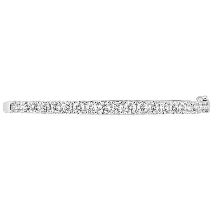18KT White Gold 2.55ctw Diamond Bangle