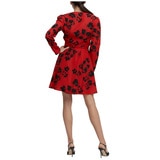 Cooper St Mid Print Dress - Red Flower