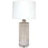 Cafe Lighting and Living Allure Table Lamp, Silver/