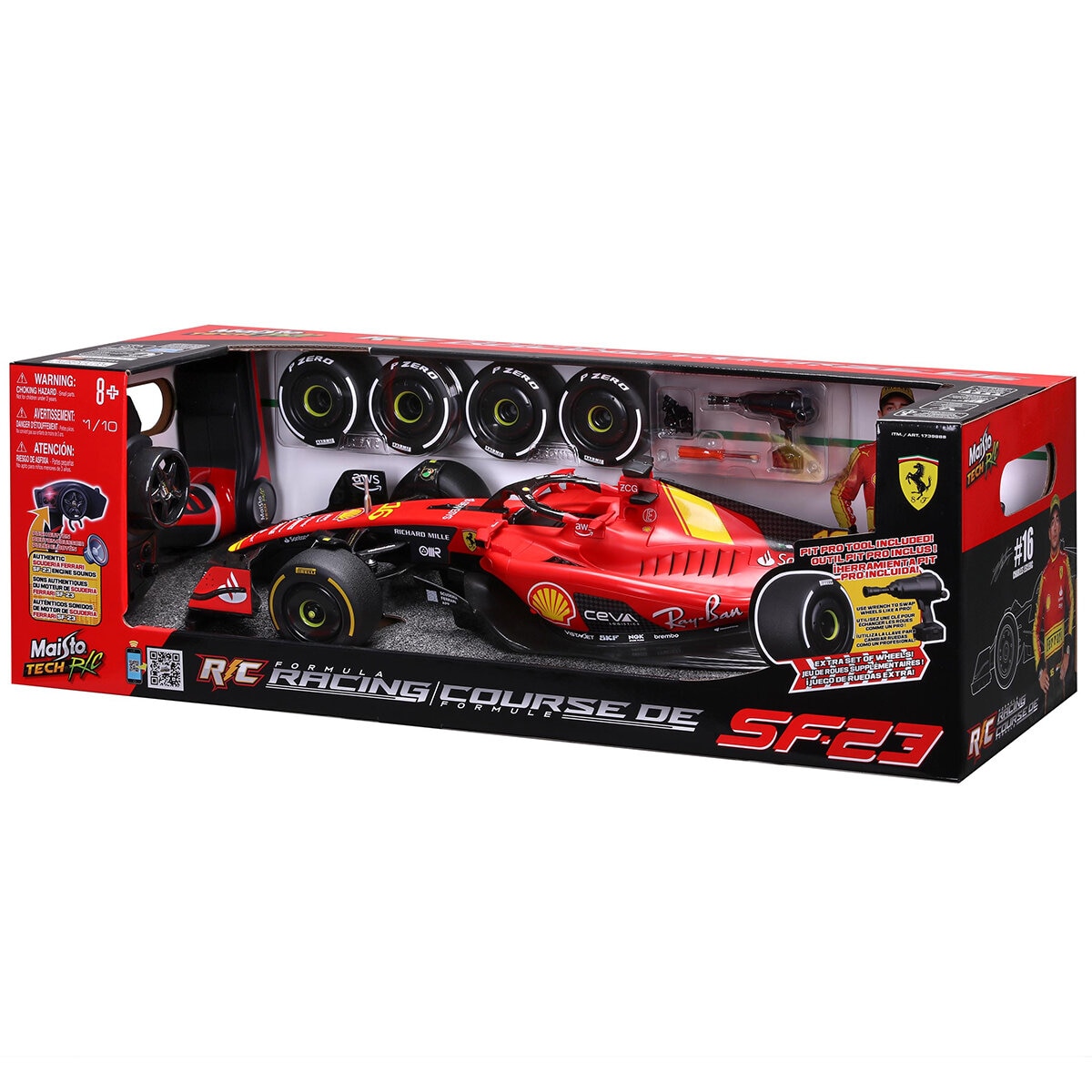 Maisto 1:10 Formula 1 Racing RC Ferrari Leclerc 2023 Italian Maisto 1:10 Formula 1 Racing RC Ferrari Leclerc 2023 Italian