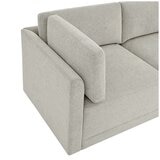Thomasville 6PC Fabric Modular Sectional with Ottoman Light Grey