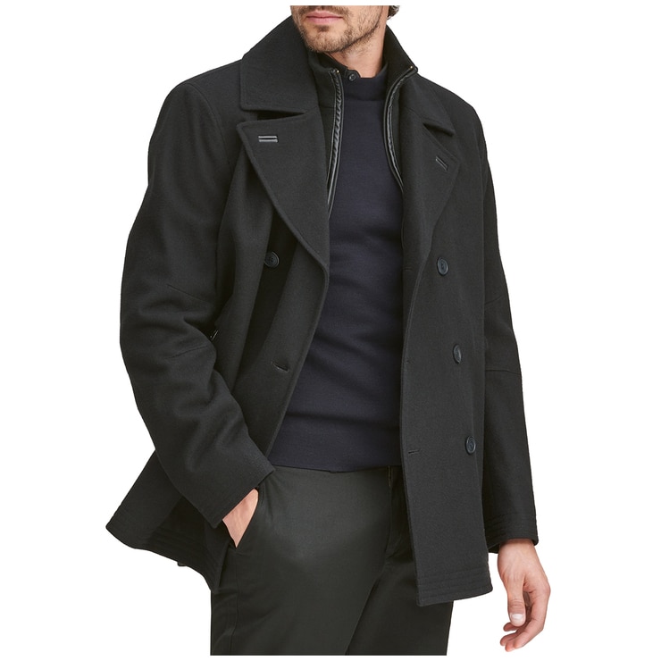 Andrew Marc Men's Emmett Wool Peacoat Black Costco Australia