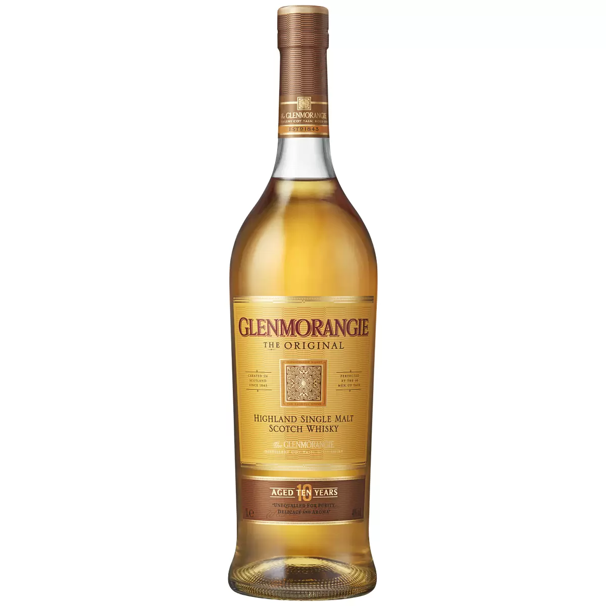 Glenmorangie The Original 10 Year Old Single Malt Scotch Whisky 1L