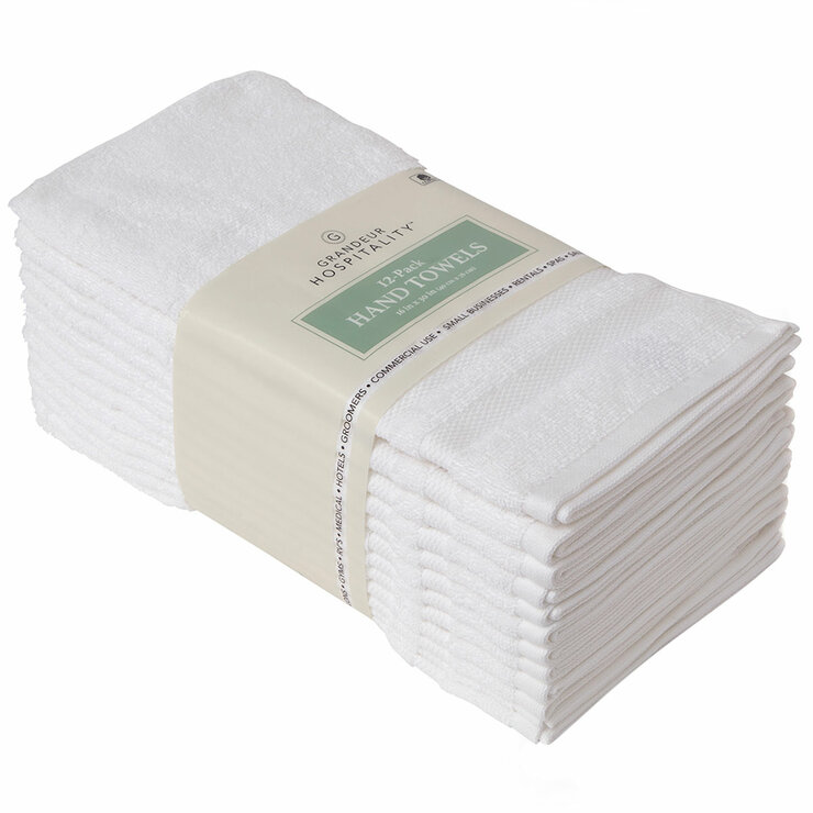 Grand Hospitality Hand Towel 12 Pack