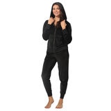 JEZEBEL Women's Velour Lounge Set Black AU XS JEZEBEL Women's Velour Lounge Set Black AU XS