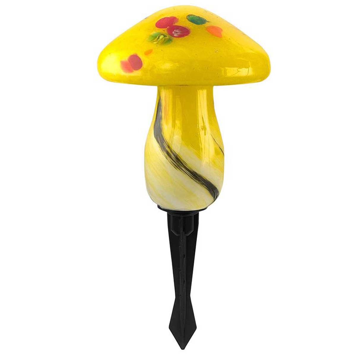 Infinity X1 Solar Landscape Light Glass Mushroom 3 Pack