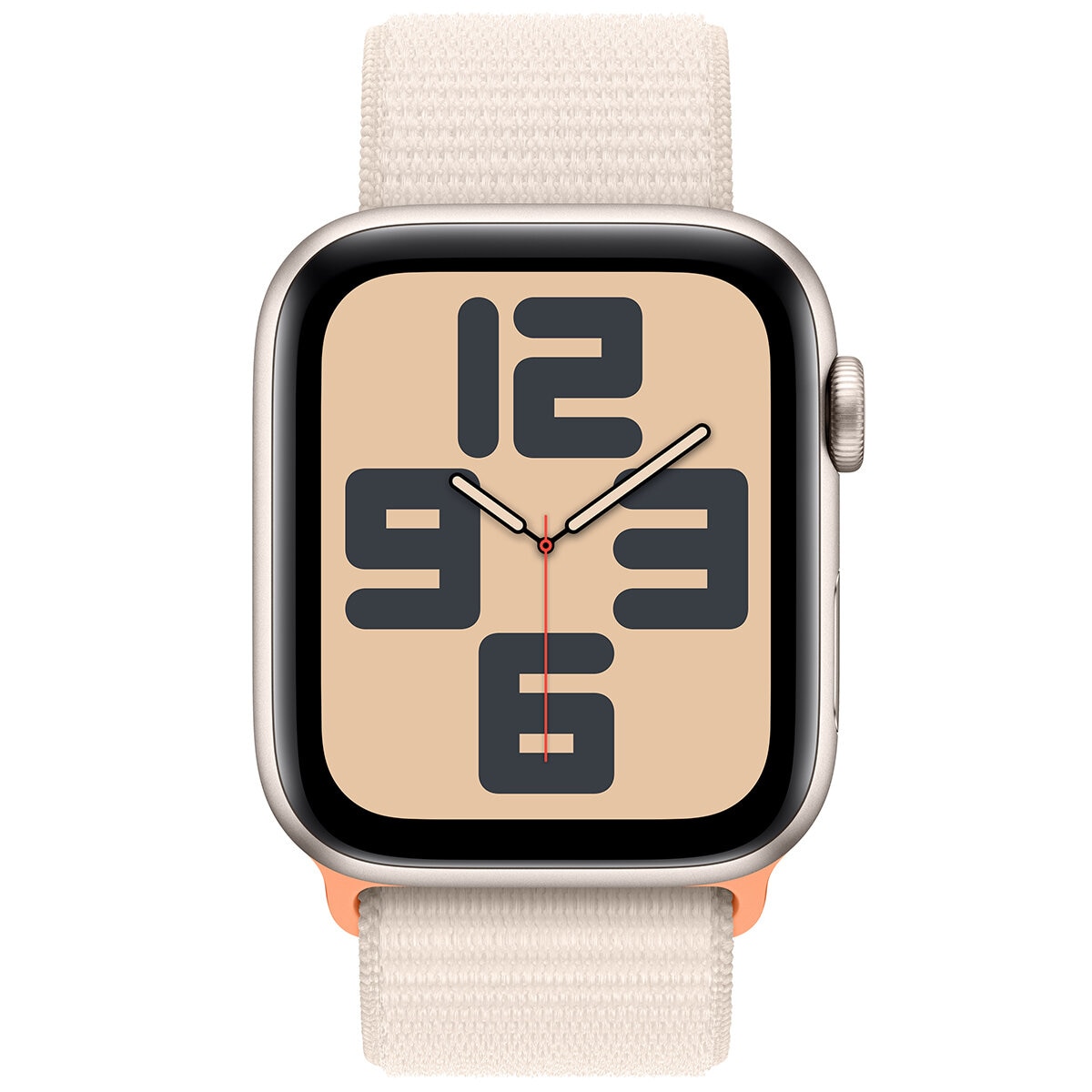Apple Watch SE GPS 44mm Starlight Aluminium Case with Starlight Sport Loop