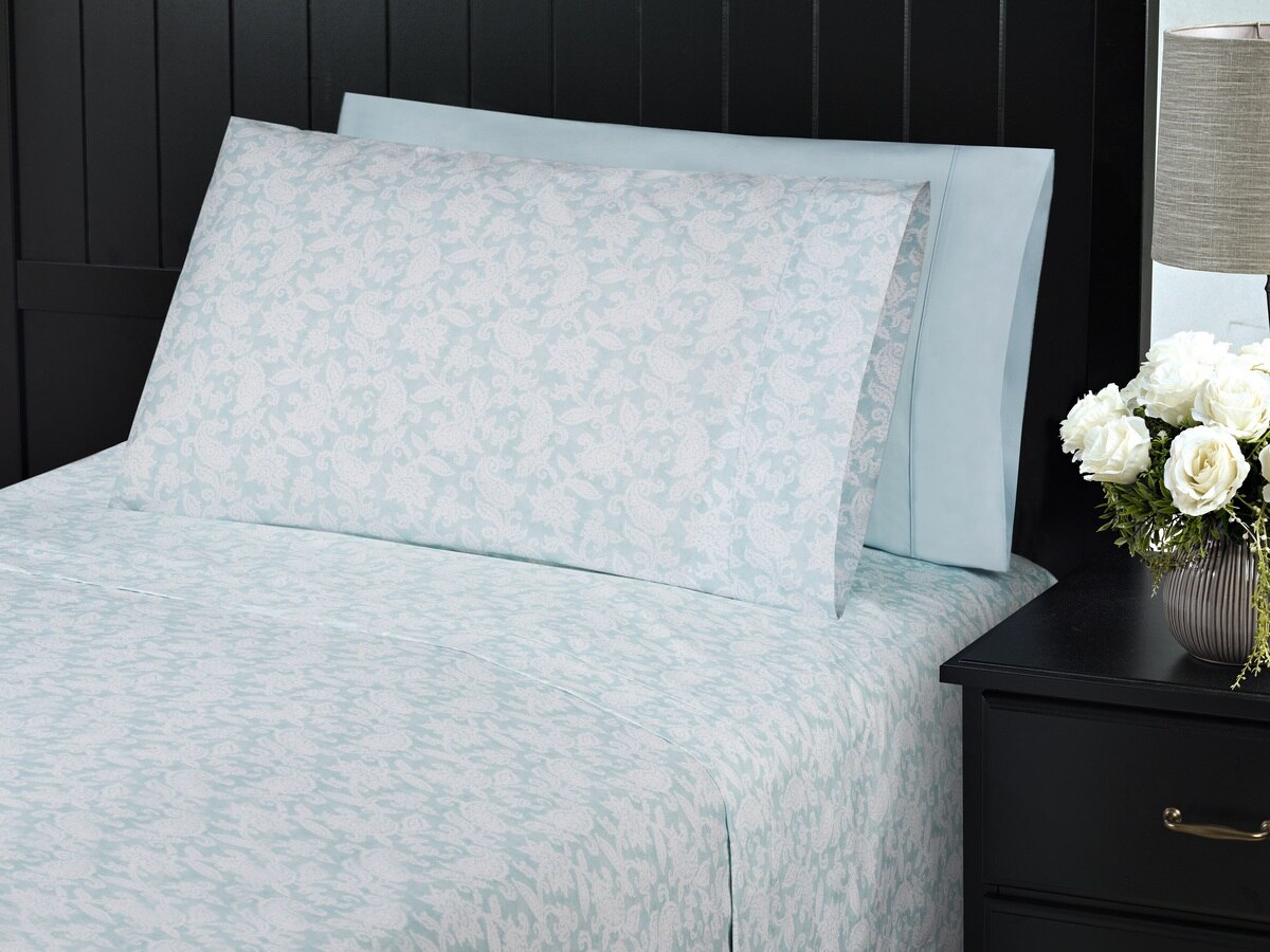 Charisma Queen Sheet Set 6pc Surat Paisley Pool Costco Australia