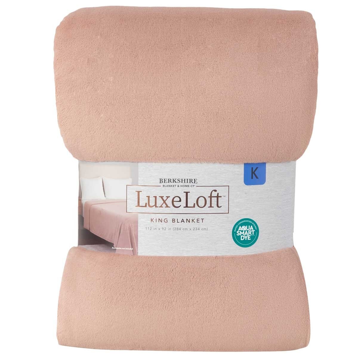 Berkshire Luxe Loft Blanket King Hushed Auburn