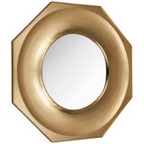 Cafe Lighting and Living Zander Hexagonal Mirror Gold