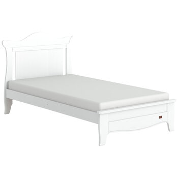 Boori Waratah Sleigh King Single Bed Frame White