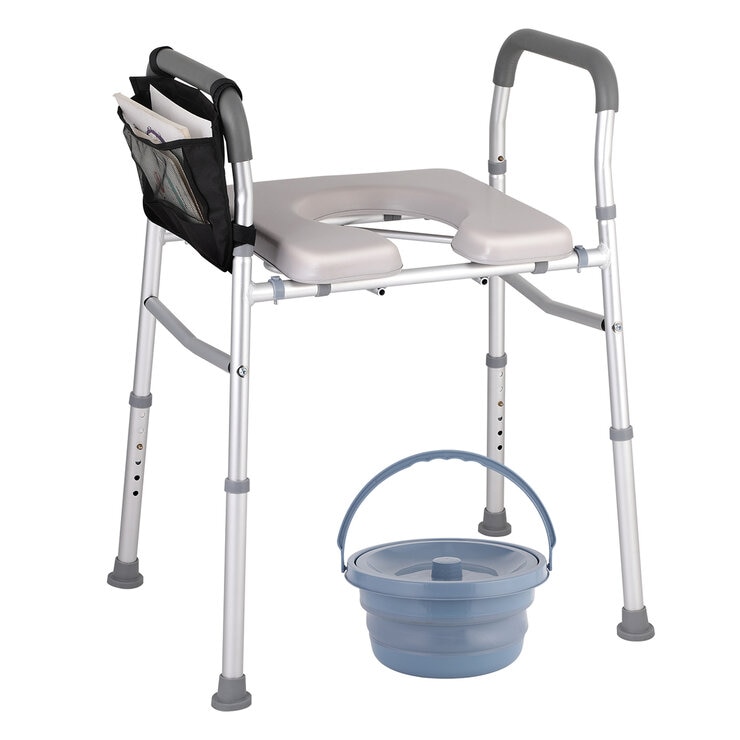 Altus Heavy Duty Bedside Commode Raised Toilet Seat Shower Chair