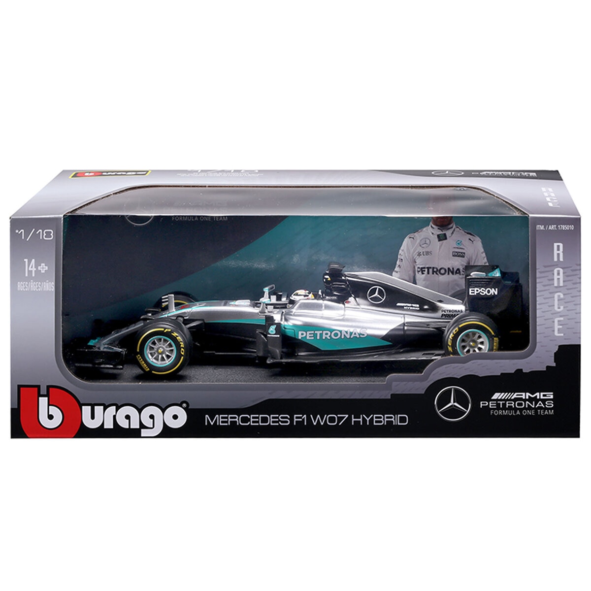1:18 Mercedes F1 W07 Hybrid 2016 Lewis Hamilton