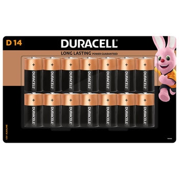 Duracell D Alkaline Batteries 14 Pack